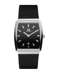 Danish Design Black Leather Band Stainless Steel Women's Watch