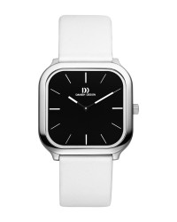 Danish Design White Leather Band Stainless Steel Women's Watch