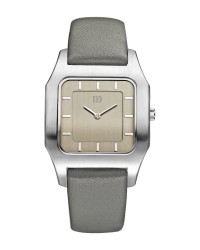 Danish Design Grey Leather Band Stainless Steel Women's Watch