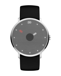 Danish Design Black Leather Band Stainless Steel Women's Watch
