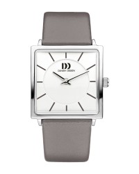 Danish Design Grey Leather Band Stainless Steel Women's Watch