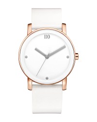 Danish Design Leather Band Stainless Steel Women's Watch