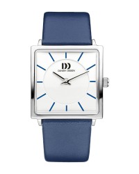 Danish Design Blue Leather Band Stainless Steel Women's Watch