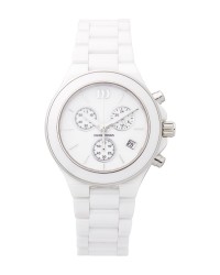 Danish Design White Ceramic Chronograph Women's Watch