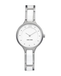 Danish Design Silver Titanium & Ceramic Band Titanium Women's Watch