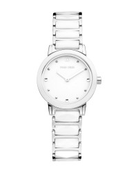 Danish Design White Stainless Steel & Ceramic Women's Watch