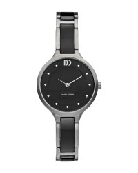 Danish Design Black & Grey Titanium & Ceramic Women's Watch