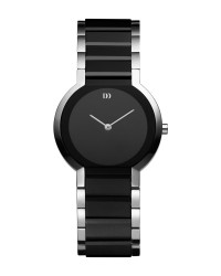 Danish Design Black & Silver Ceramic Women's Watch No Markers