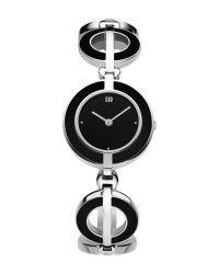 Danish Design Black & Silver Stainless Steel Women's Watch