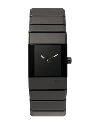 Danish Design Black Stainless Steel Women's Watch No Markers