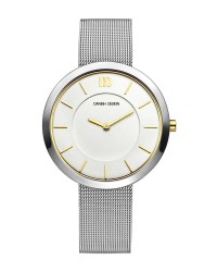 Danish Design Mesh Band Stainless Steel Women's Watch Gold Accent