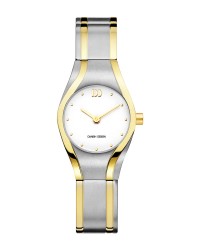Danish Design Two Tone Silver & Gold Color Titanium Women's Watch