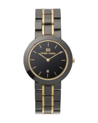 Danish Design Black & Gold Ceramic Women's Watch
