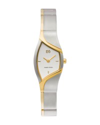Danish Design Two Tone Silver & Gold Color Titanium Women's Watch