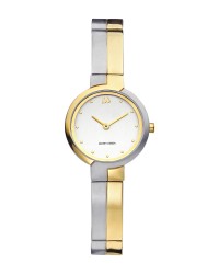 Danish Design Two Tone Silver & Gold Color Titanium Women's Watch