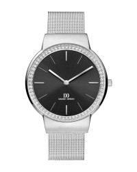 Danish Design Silver Color Mesh Band Cubic Zirconia Women's Watch