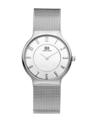 Danish Design Silver Color Mesh Band Stainless Steel Women's Watch