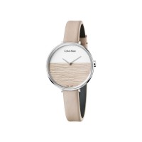 Calvin Klein Rise Beige Leather Strap Women’s Watch