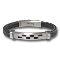 Titanium polyester, stainless steel clasp with diamond br-nautico07