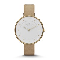 Skagen Gitte Stainless Steel Leather