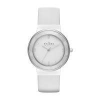 Skagen Leonora Stainless Steel Leather
