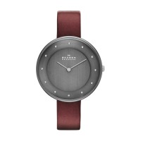 Skagen Gitte Stainless Steel Leather