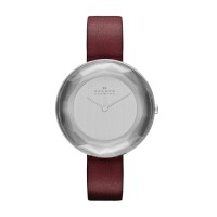 Skagen Gitte Stainless Steel Leather