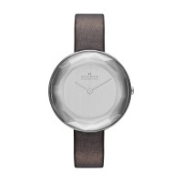 Skagen Gitte Stainless Steel Leather