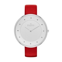 Skagen Gitte Stainless Steel Leather
