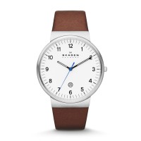 Skagen Ancher Stainless Steel Leather