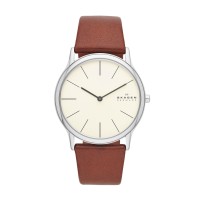 Skagen Theodor Stainless Steel Leather