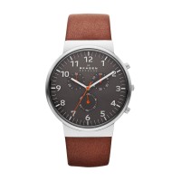 Skagen Ancher Stainless Steel Leather