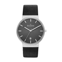 Skagen Ancher Stainless Steel Leather