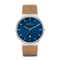 Skagen Ancher Stainless Steel Leather