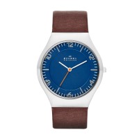 Skagen Grenen Stainless Steel Leather