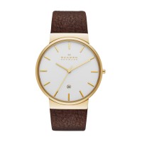 Skagen Ancher Stainless Steel Leather