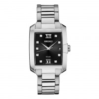Seiko Core Diamond Solar Stainless Steel Watch SNE461