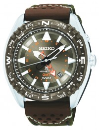 Seiko Prospex Brown Kinetic GMT Men's Watch SUN061