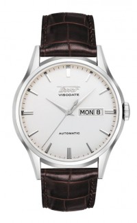 Tissot Heritage Visodate Men's Automatic Silver Dial Watch with Brown Leather Strap T0194301603101