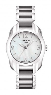 Tissot T-Wave  Women's Quartz White MOP Dial Round Watch with Stainless Steel Bracelet T0232101111700