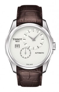 Tissot Couturier Automatic Men's Silver Dial Watch with Brown Leather Strap T0354281603100