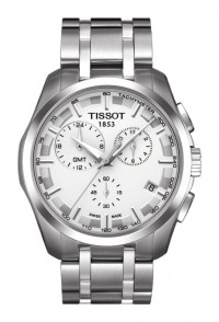 Tissot Couturier Men's Quartz Chronograph Silver Dial Watch with Stainless Steel Bracelet T0354391103100