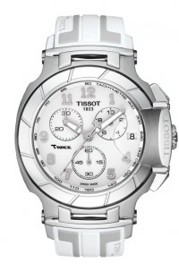 Tissot T-Race Women's Quartz Chrono White Dial with White Silicone Strap T0484171701200