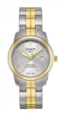 Tissot PR 100 Small Lady Automatic Silver Dial Watch with Stainless Steel Bracelet T0493072203100