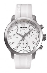 Tissot PRC 200 Men's Quartz White Dial with White Silicone Strap T0554171701700
