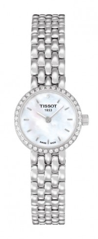 Tissot Lovely Women's Quartz Diamond White MOP Dial Watch with Stainless Steel Bracelet T0580096111600