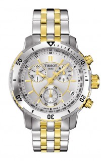 Tissot PRS 200 Men's Quartz Chronograph Silver Dial Watch with Stainless Steel Bracelet T0674172203100