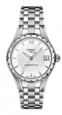 Tissot Lady Women's Automatic Silver Dial Watch with Stainless Steel Bracelet T0722071103800