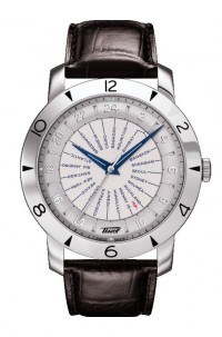Tissot Heritage Navigator Men's Automatic COSC Silver Dial Watch with Brown Leather Strap T0786411603700