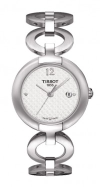 Pinky by Tissot Women's Quartz White Dial Watch with Stainless Steel Bracelet T0842101101701